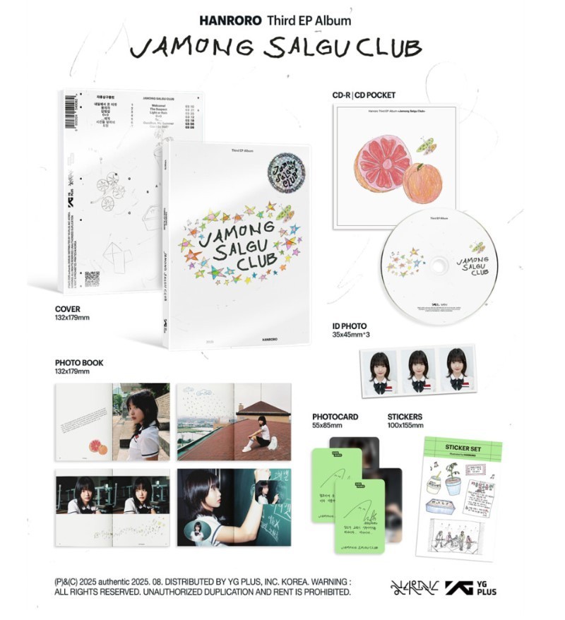 HANRORO Jamong Salgu Club 3rd EP Album CD Photobook Photocard Set