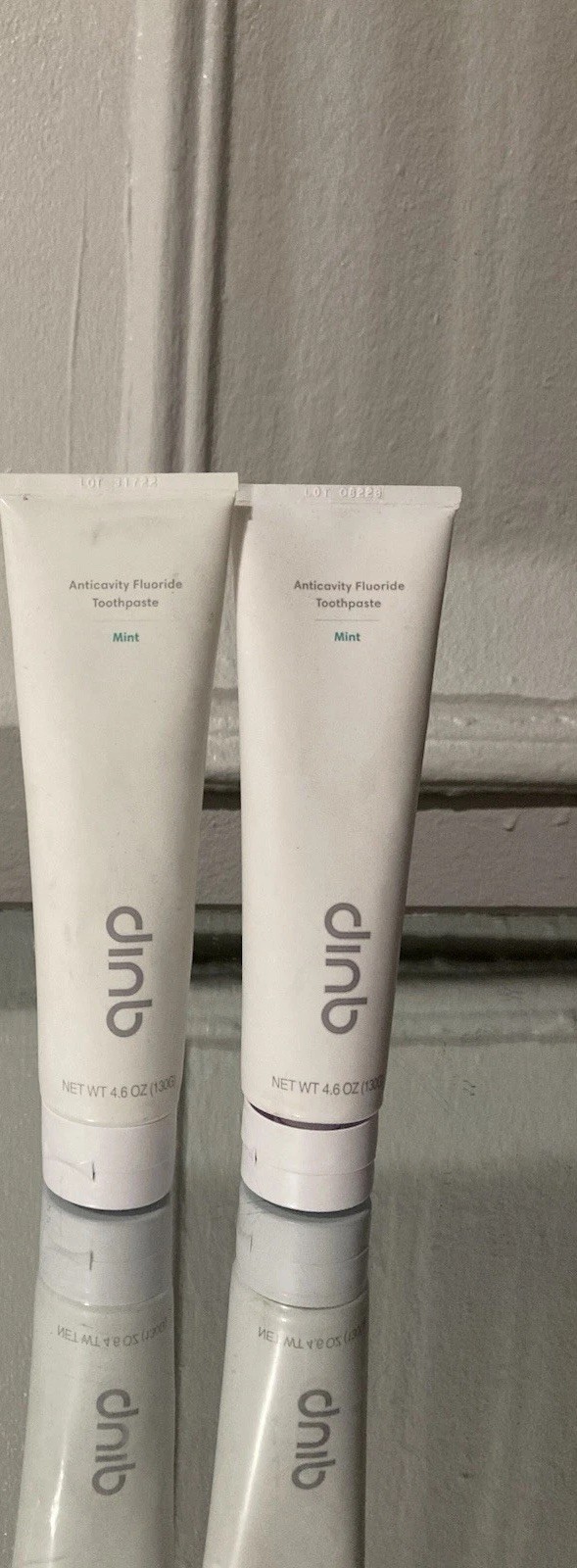 Lot of 2 Quip Anticavity Fluoride Toothpaste • New and Sealed - Mint • 4.6 Oz