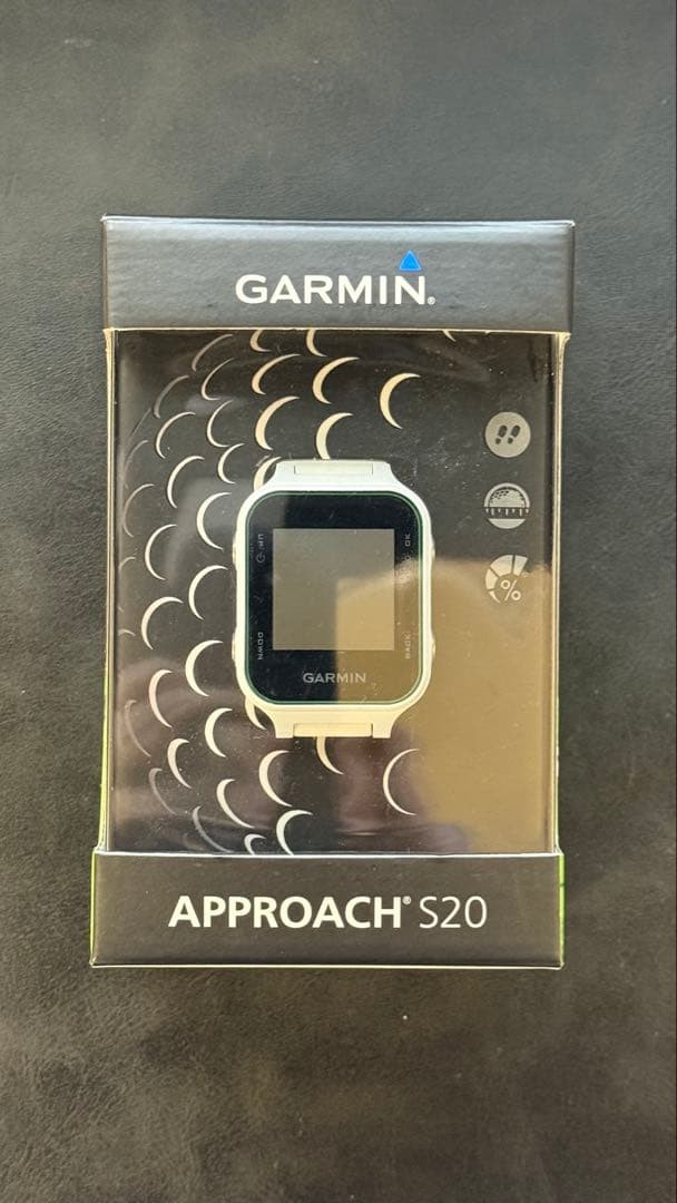 Garmin Approach S20 GPS Golf Watch White Box USB Charger Tested Japan