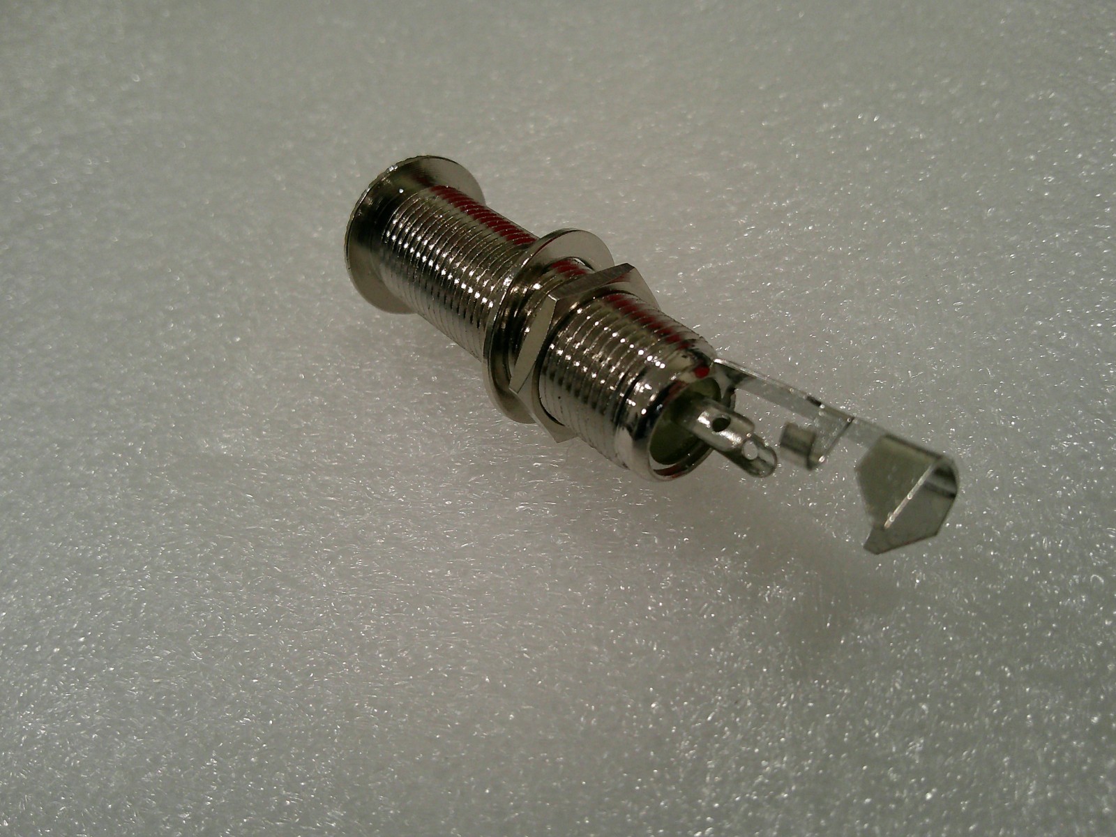 REAN 1/4in Stereo Jack Socket For Thick Panels Long-Threads