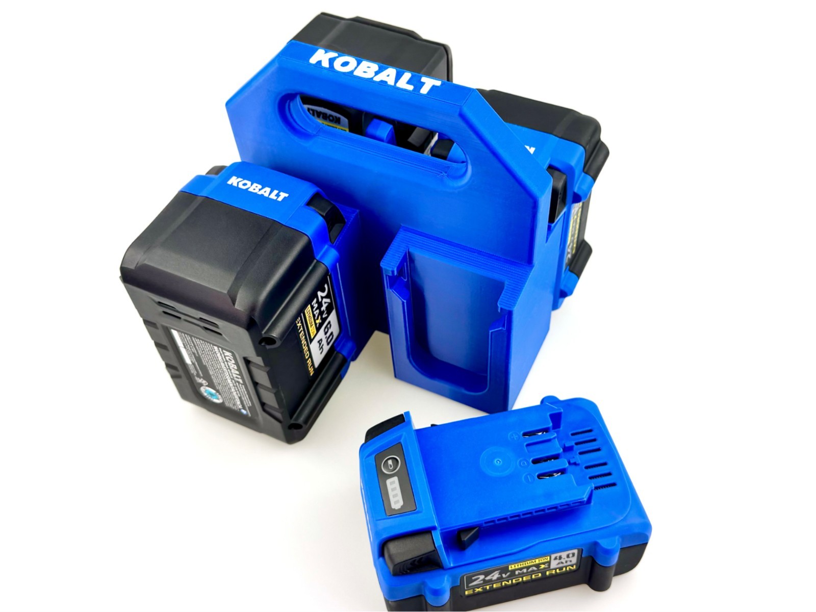 Kobalt Battery Caddy / Holder / Carrier - 4 - Pack Strong High Quality