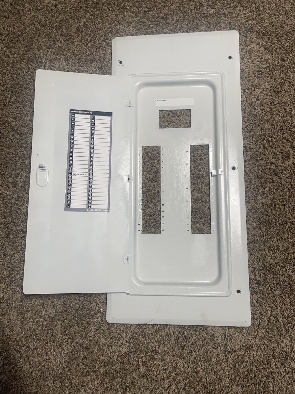 Pushmatic 200 Amp 56 Circuit Panel Cover