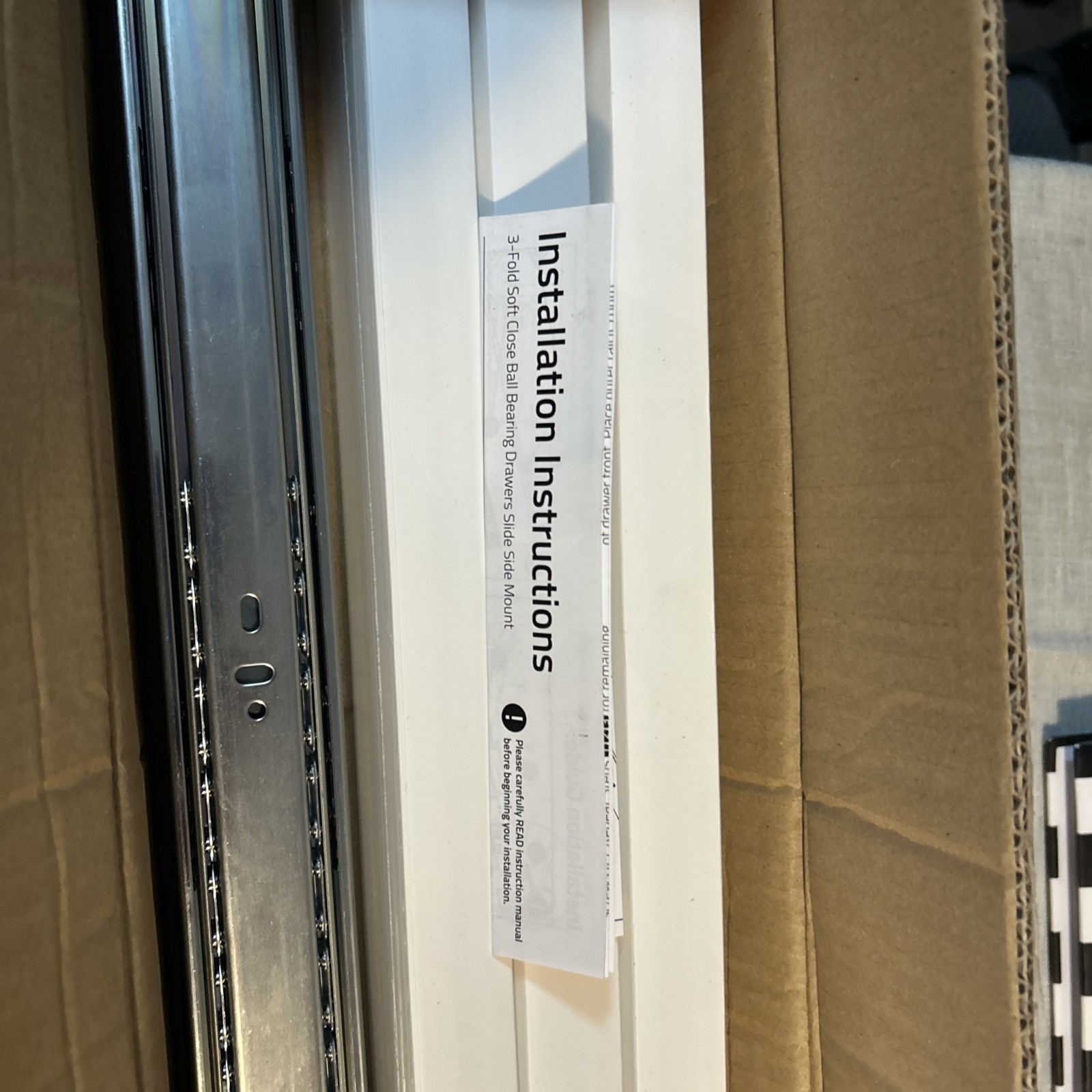 4 Pairs 20 Inch Soft Close Drawer Slides