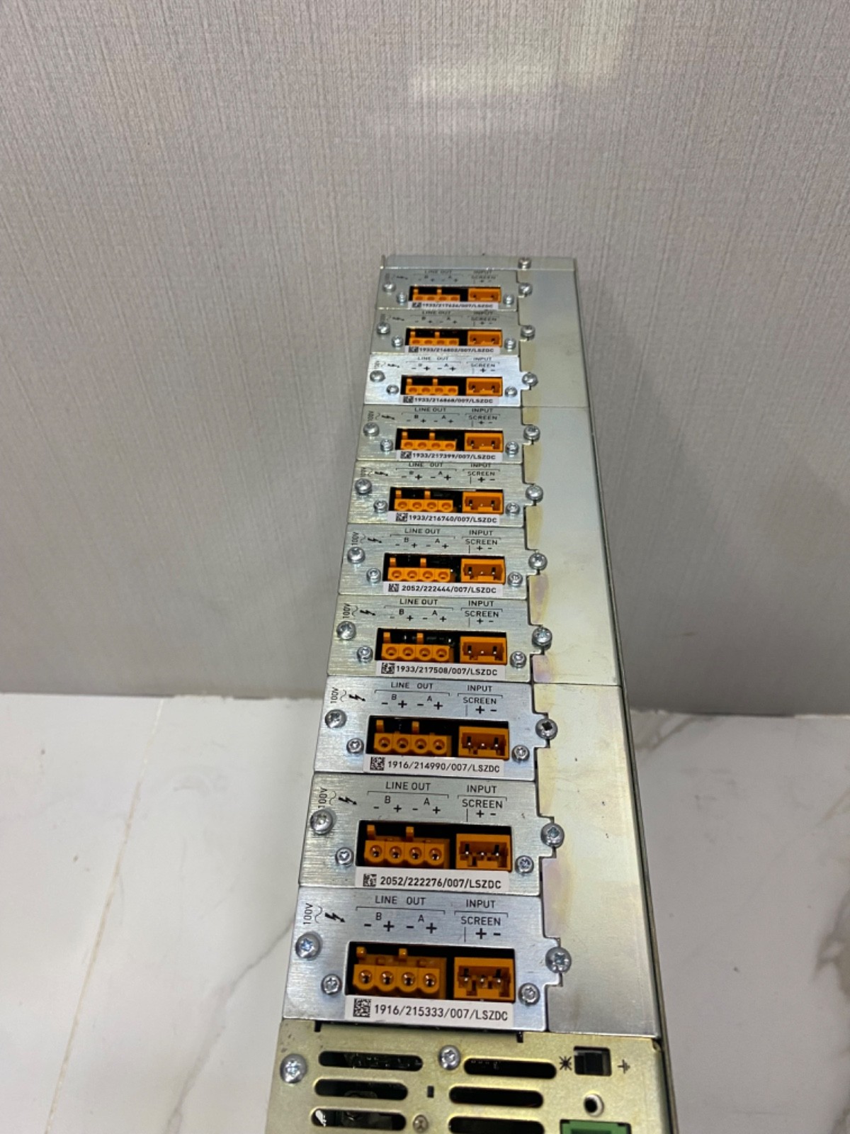 ASL V2000 Modular Power Amplifier with Different cards installed
