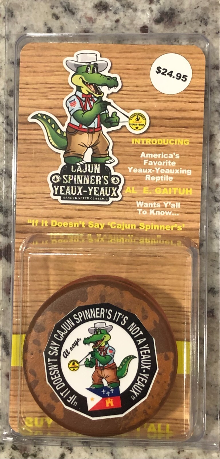 Presenting CAJUN SPINNER'S "AL E. GAITUH" YEAUX-YEAUX - Rusty Flat Brown