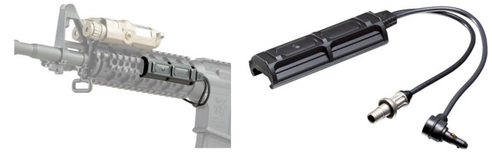 Surefire SR07-D-IT Remote Dual Switch for Weaponlight w/ ATPIAL Laser 7" Cable