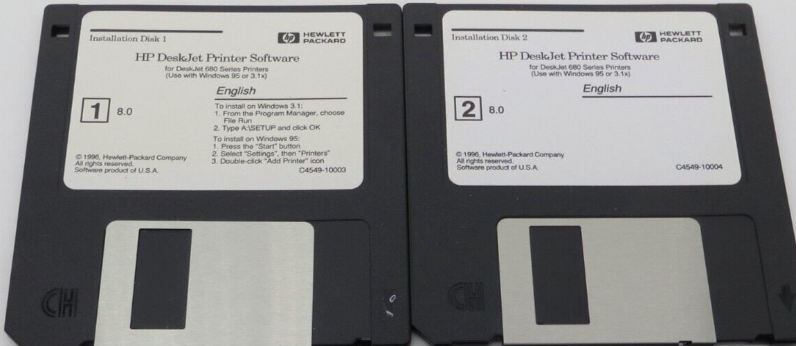 Microsoft Schedule + for Windows 95 3.5" Floppy Disks Software