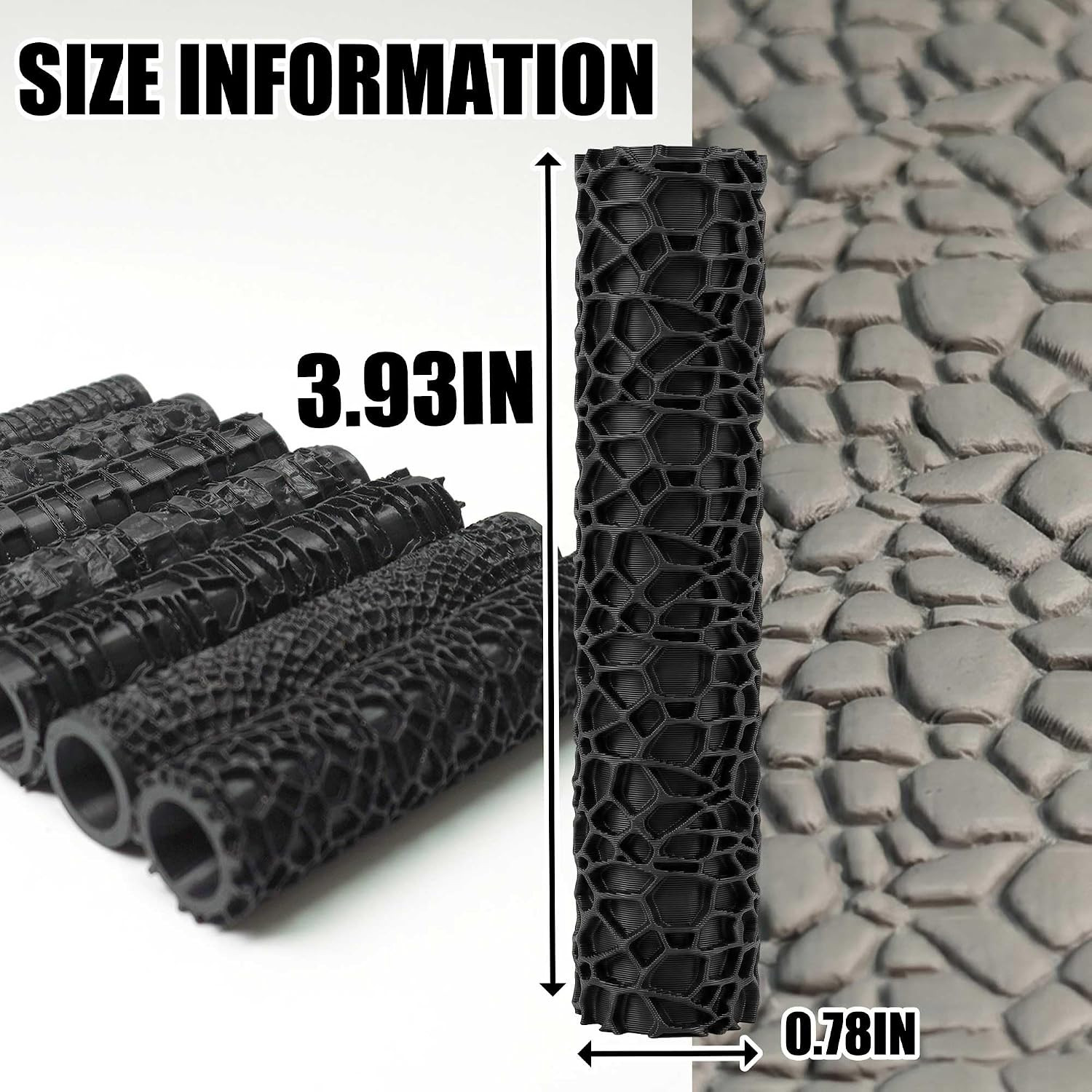 7Pcs Texture Roller Set Tabletop Terrain Road Pattern Tool for Miniature Crafts