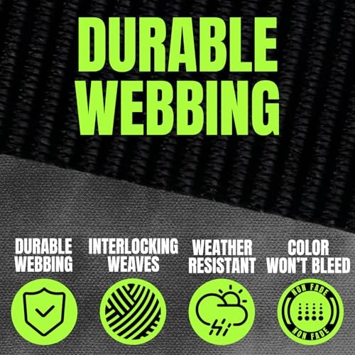 Ratchet Tie Down Straps 4-Pack, 1 Inch x 15 Feet, 2200lbs Break Strength with