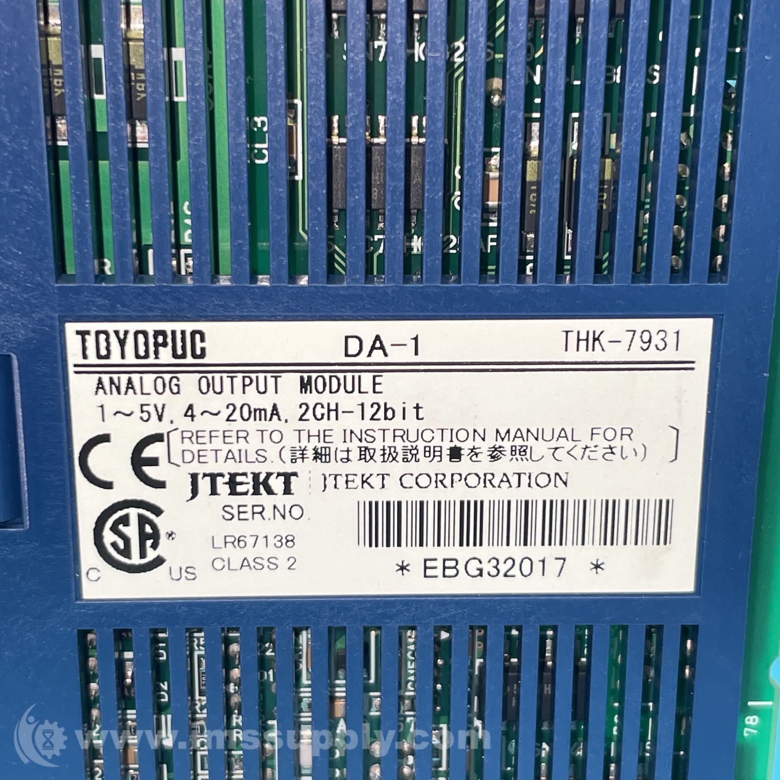 Toyopuc THK-7931 Analog Output Module FNIP