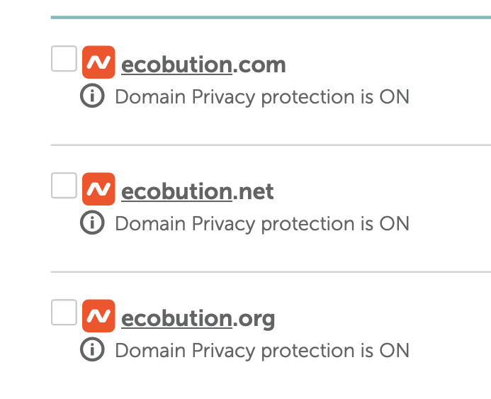 ecobution.com net org Premium domain name Eco friendly Carbon footprint offset