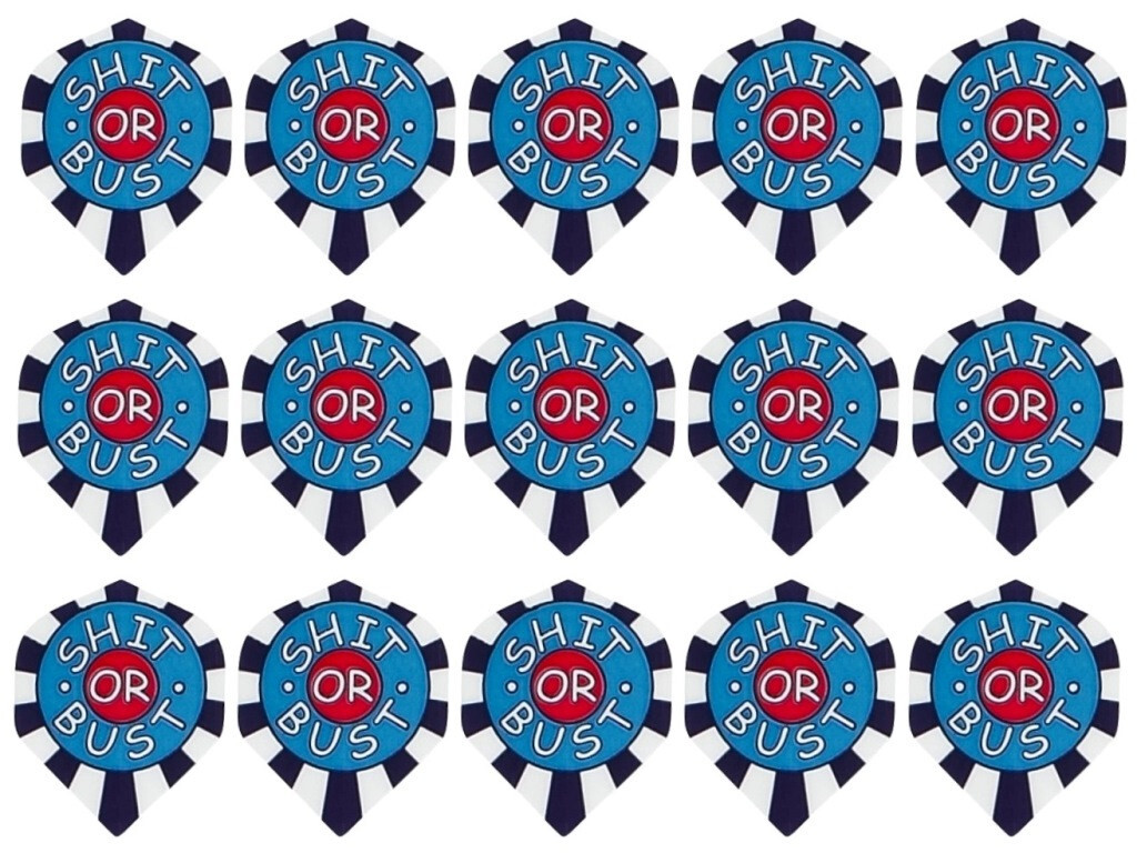 5 New Sets Metronic Standard Dart Flights – Ships w/ Tracking - Sh*t or Bust