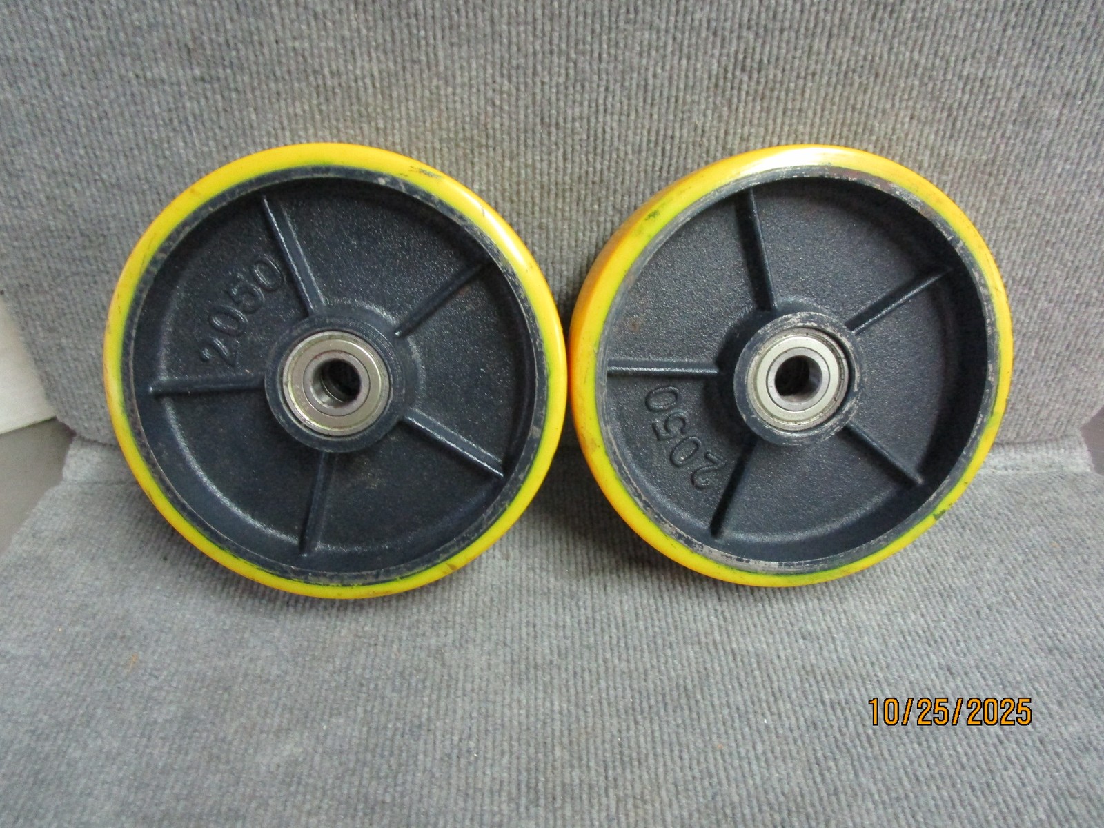 (2) HD Caster Wheels 8" x 2" x 3/4"