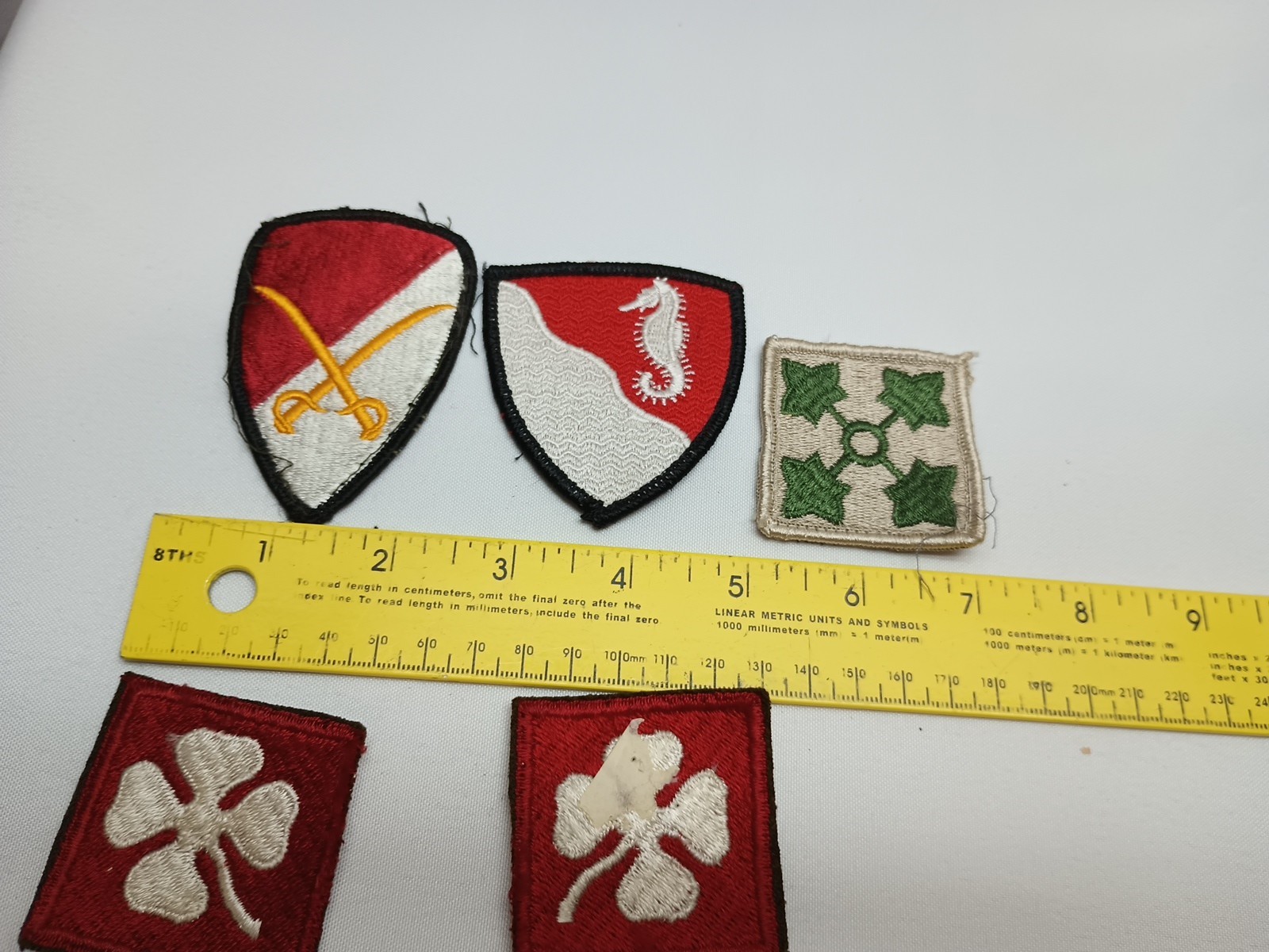 Lot Of 5 Military Sew On Patches