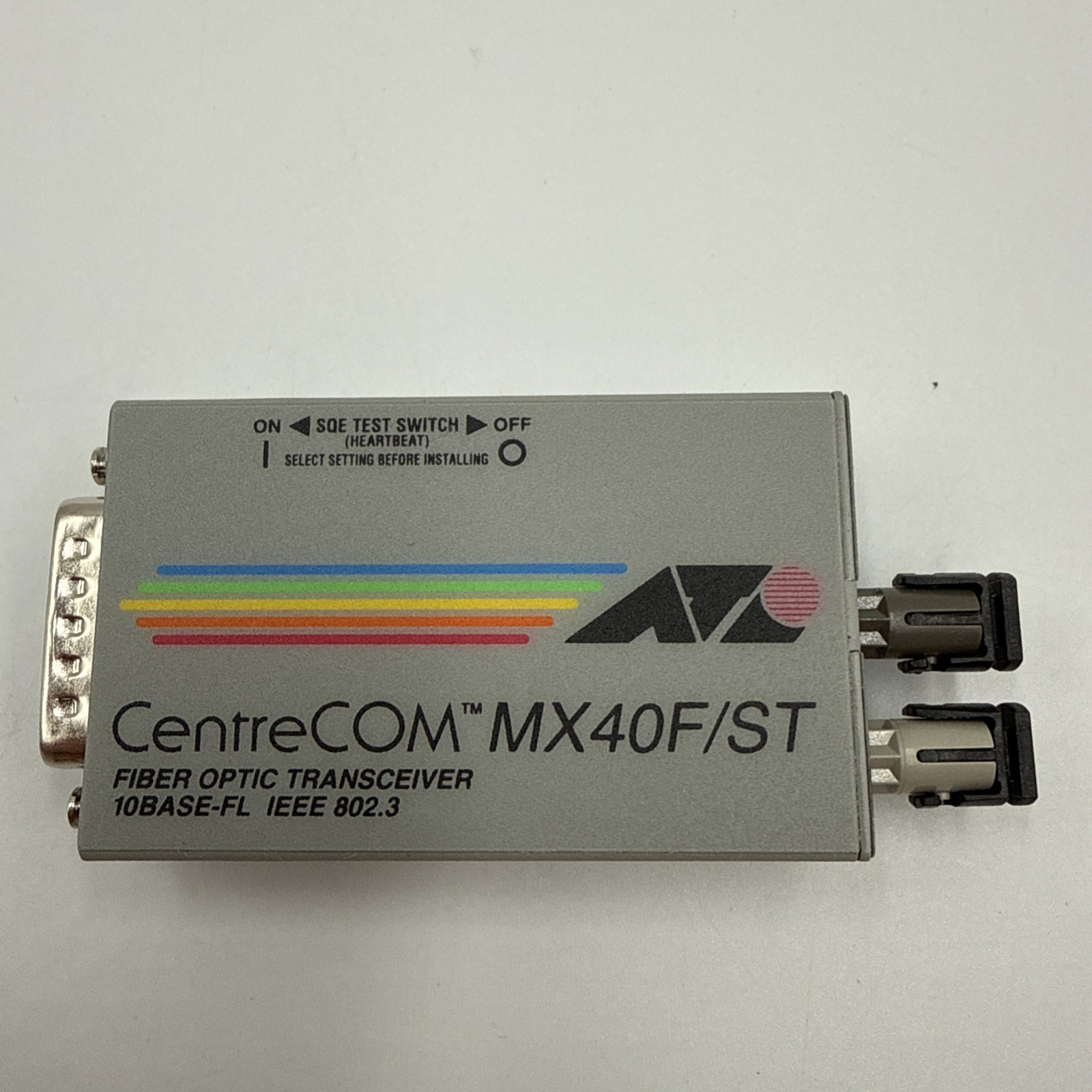 MX40F/ST Allied Telesis  CentreCOM Fiber Optic transceiver  WX59