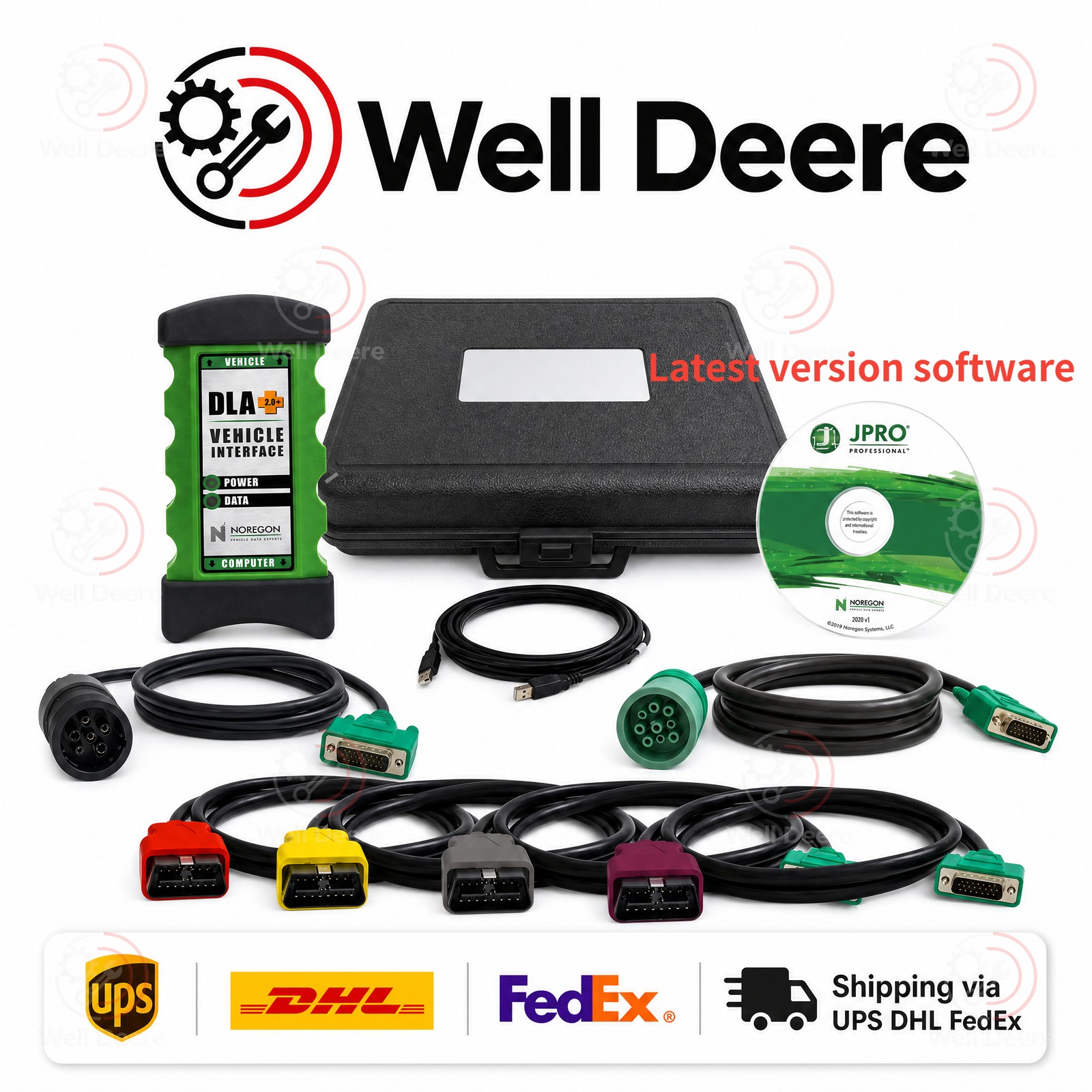 DLA + 2.0 Adapter JPRO 2026 V1 unlocked Diesel Heavy Duty Truck diagnosis tool