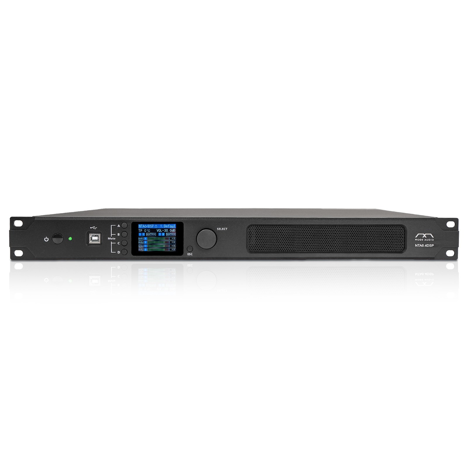 MODE Audio Network 4-Channel Amplifier 4 x 900W with DSP FIR Dante (NTA6.4DSP)