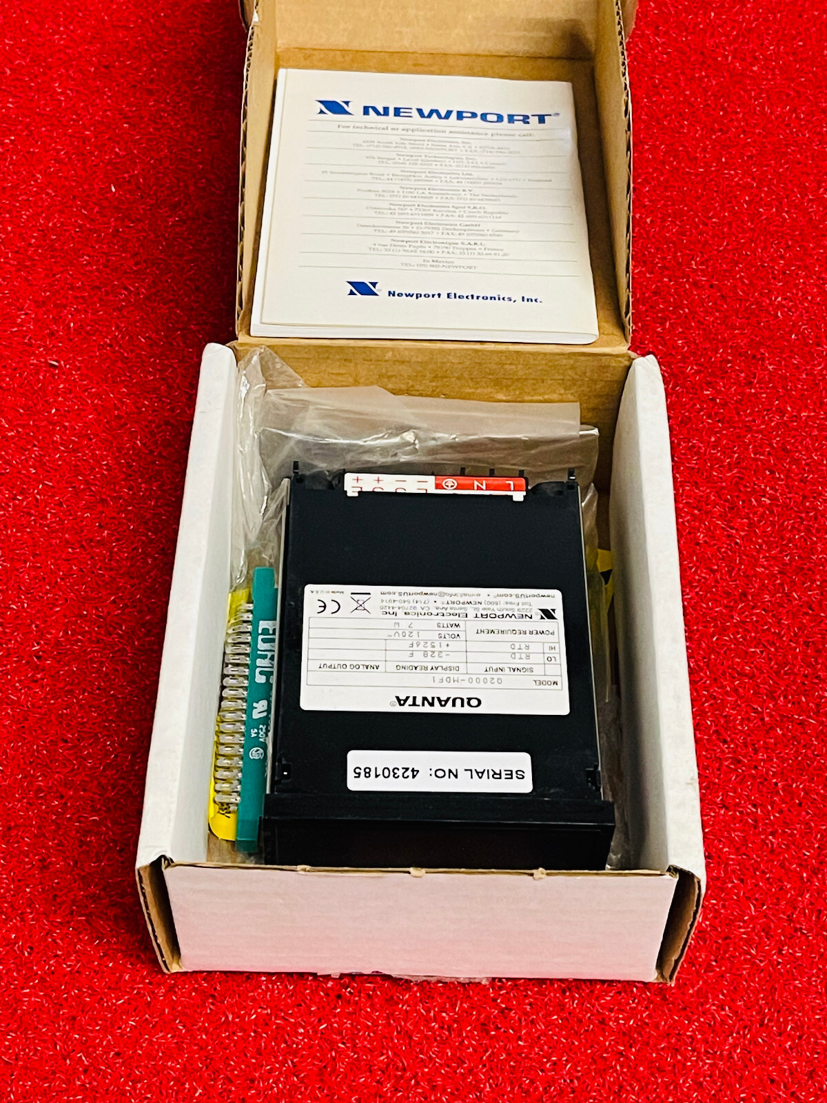 Newport Quanta Q2000-MDF1 Digital Panel Meter Instrument