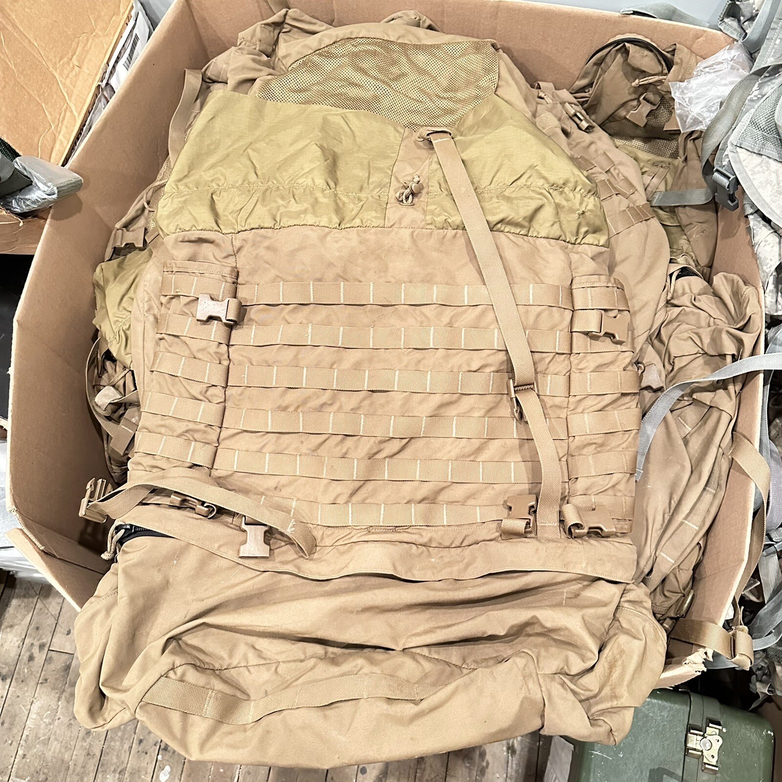 Damaged USMC Main Pack FILBE Field Bag Coyote Brown Backpack Large Rucksack Only
