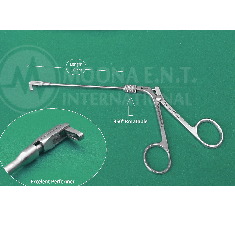 ENT Backbiter Antrum Punch Forceps, 360° Rotatable & Detechable For Sterilized