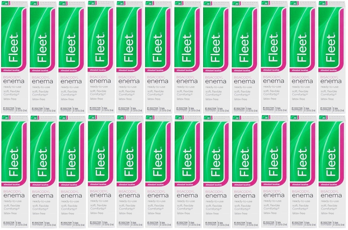 Fleet Bisacodyl Enema Ready To Use 1.25 Oz Pack Of 24