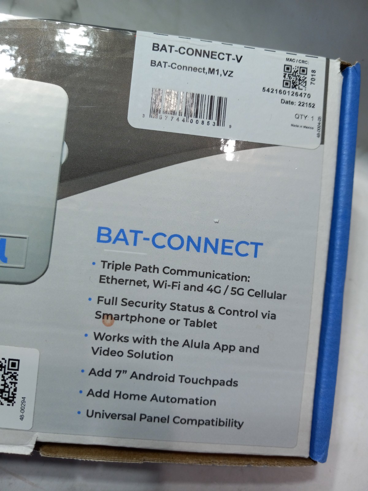Alula Wireless BAT-CONNECT-V Tri-path Communicator, 4G/5G Ready, Verizon