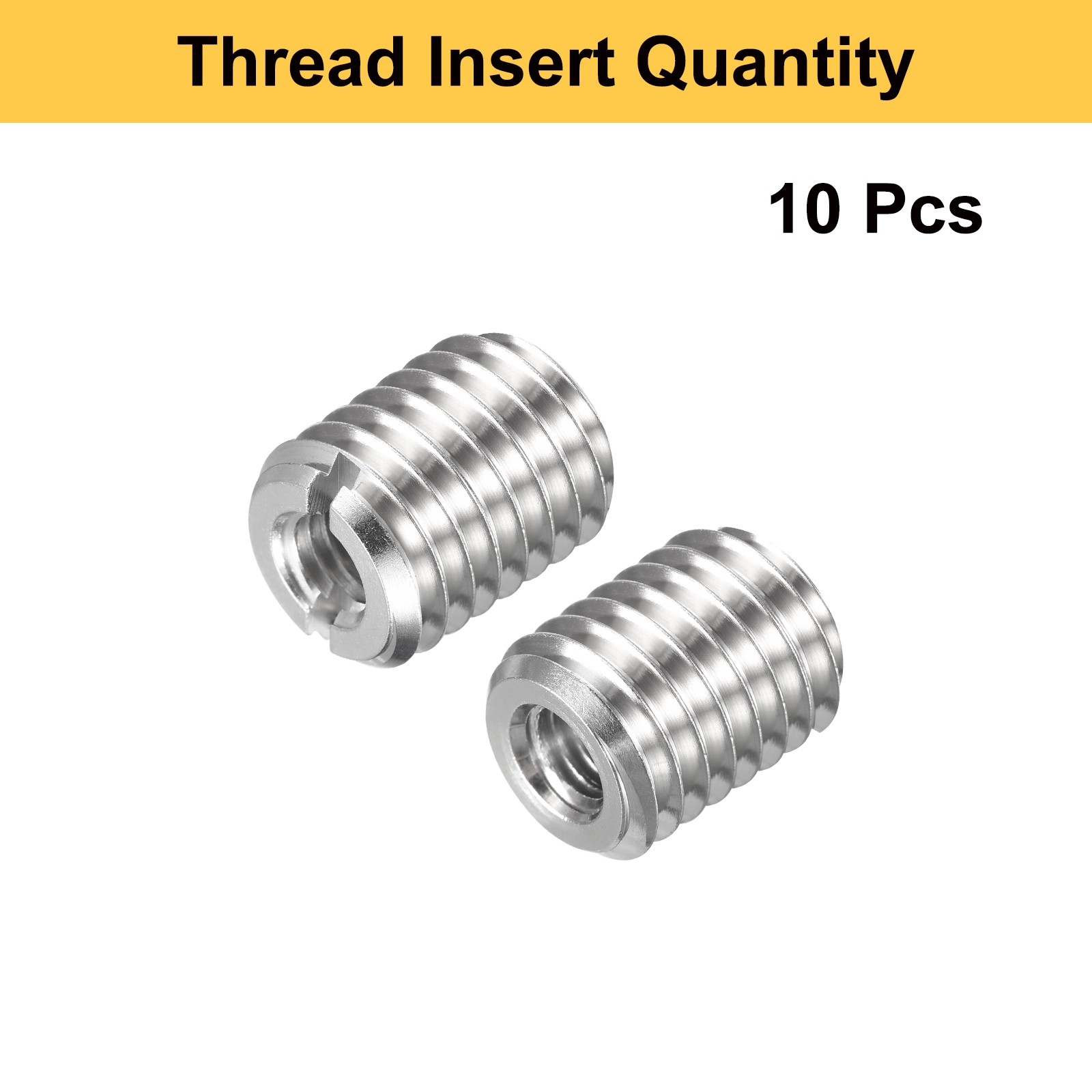 10pcs M12x1.75 Male to M6x1 Female Thread Repair Insert Reducing Nut 15mm Long