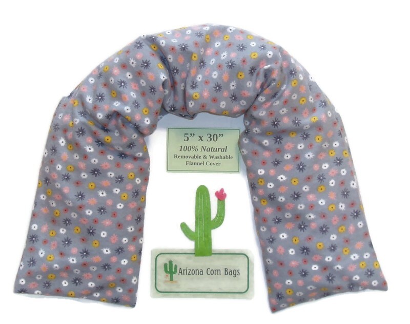 X-Long CORN Heating Bag w/WASHABLE Cover-Great for Neck & Shoulders-100% Natural
