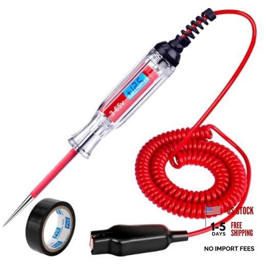 Backlit Digital LCD Circuit Tester with 140 Inch 3-65V, Heavy Duty, Test Light