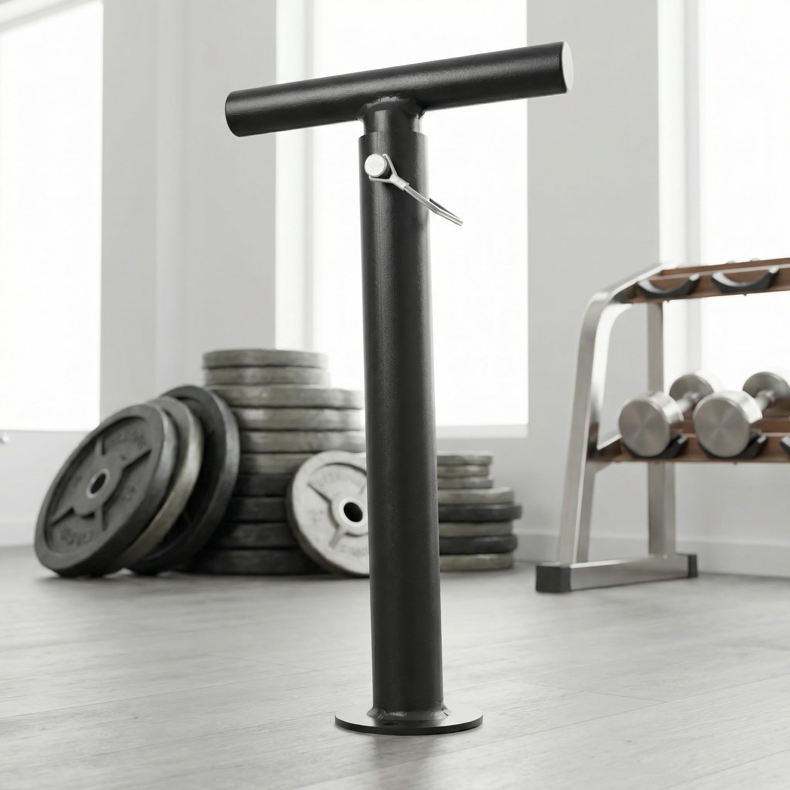 New Adjustable Kettlebell Handle for Weight Plate, Heavy Duty Iron Construction