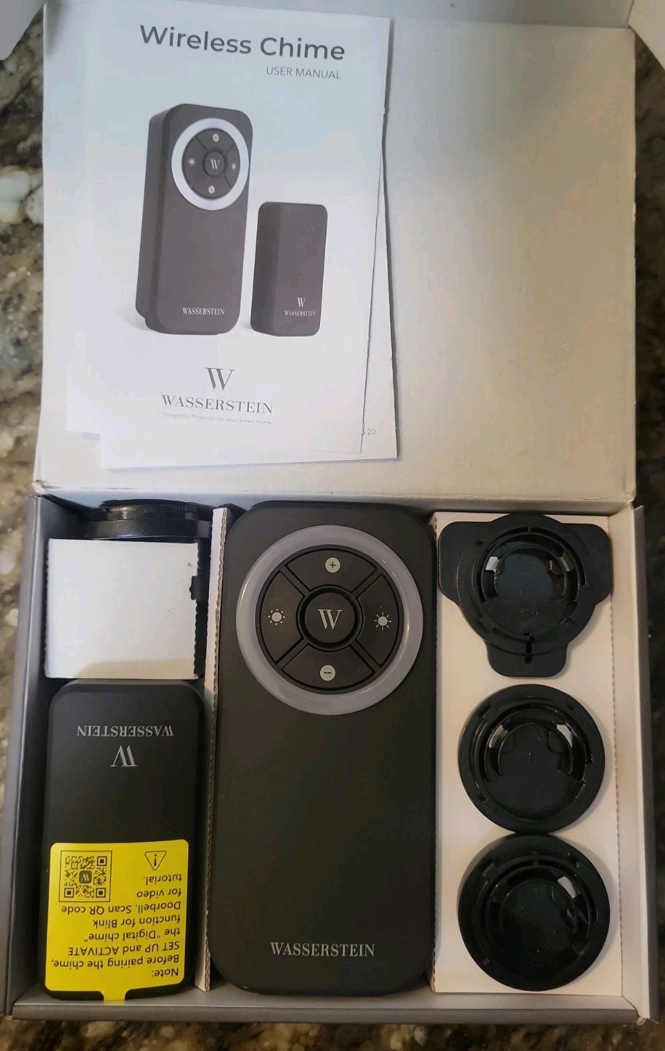 Wasserstein Wireless Chime. New, But Box Is Open