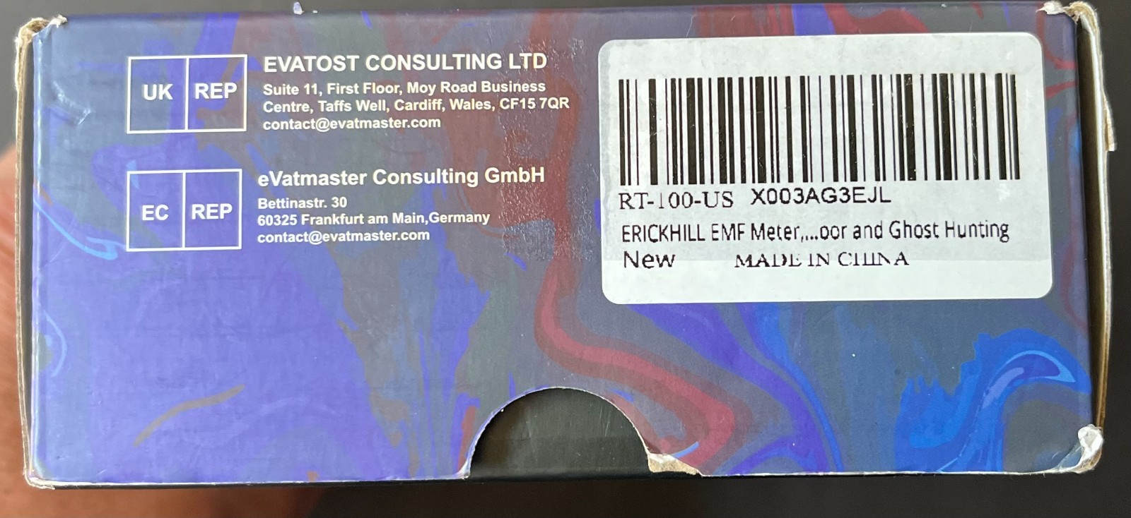 Erickhill Rechargeable RT-100 EMF Tester - RT-100 - Complete Kit