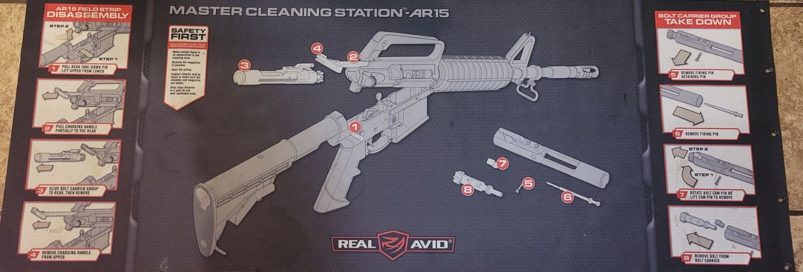 Real Avid Modern Sporting Rifle Master Cleaning Station Mat