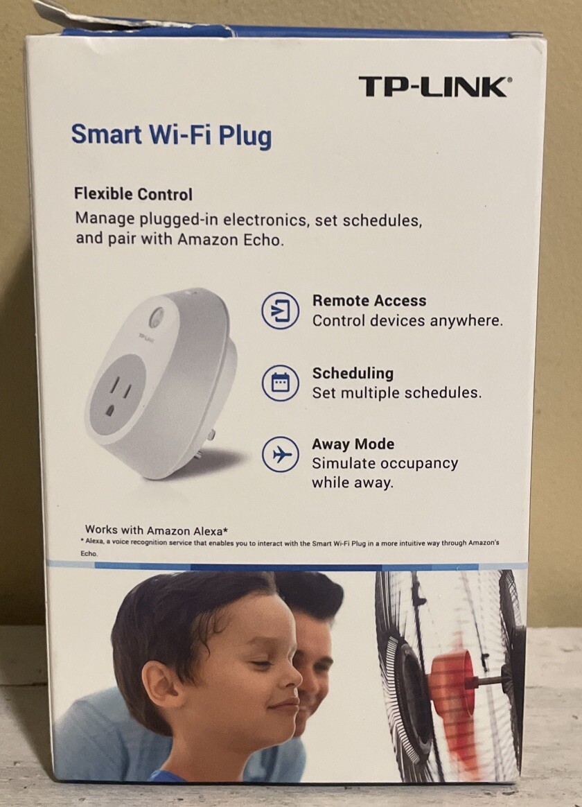 TP-Link Wi-Fi Smart Plug HS100 Amazon Alexa Google Assistant Cortana White