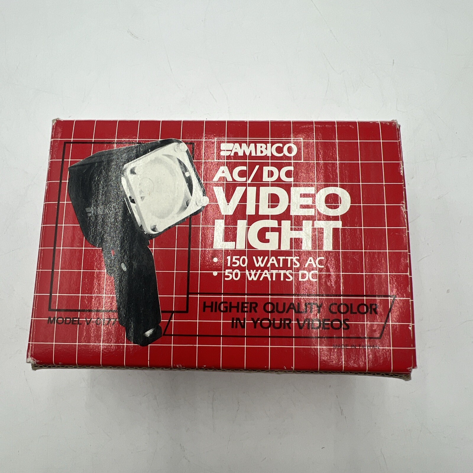 AMBICO MODEL V-0177 AC/DC VIDEO LIGHT IN BOX - TESTED EX++