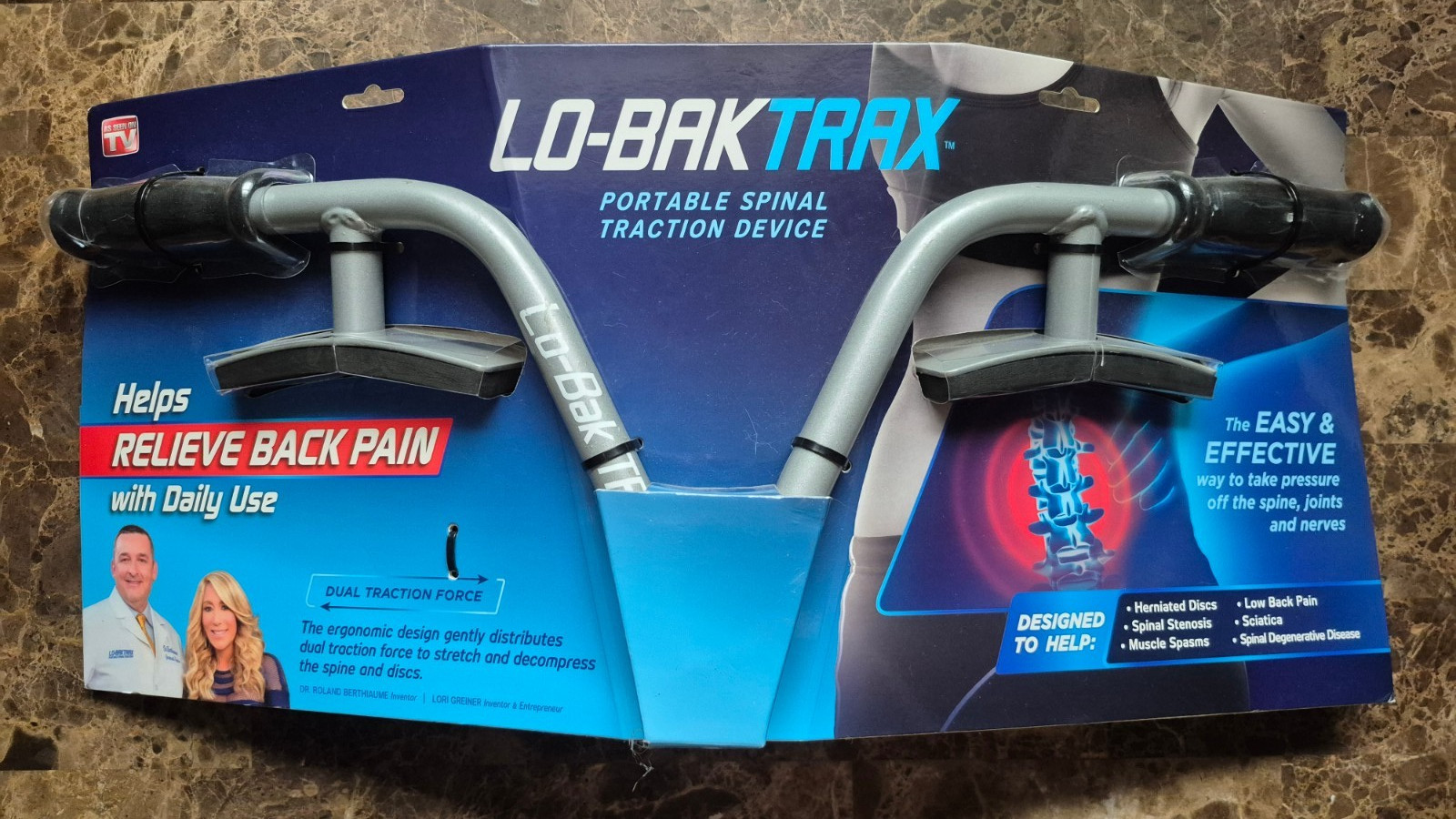 LO-BAK TRAX Portable Spinal Traction DECOMPRESSION Sciatica Back Pain Relief