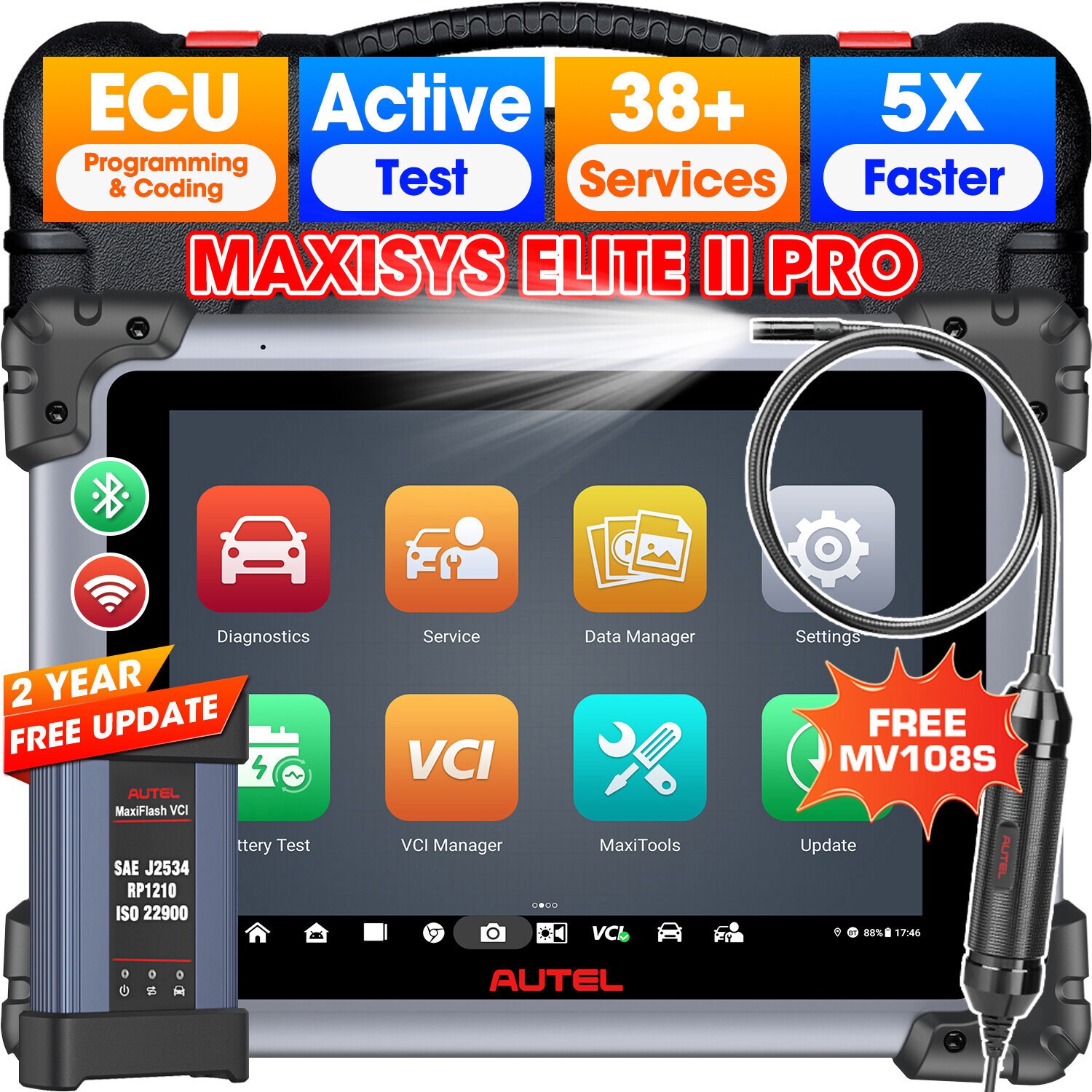 2026 Autel MaxiSys Elite II PRO ULTRA Auto Diagnostic Scanner Programming J2534