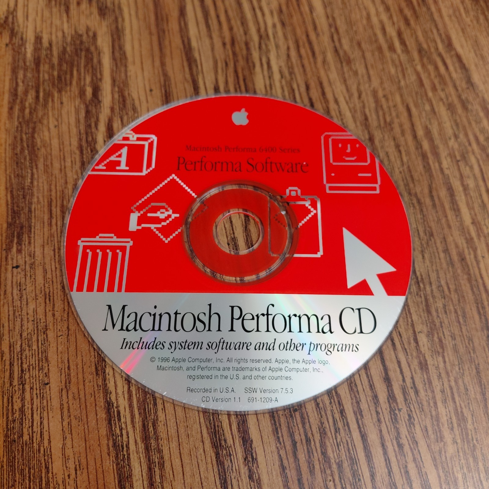 Apple Mac Macintosh Performa 6400 Series Performa Software CD 691-1209-A 1996