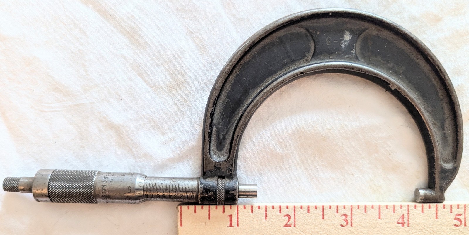 Brown & Sharpe 2"-3" O.D. Outside Micrometer Machinist Tool Measuring