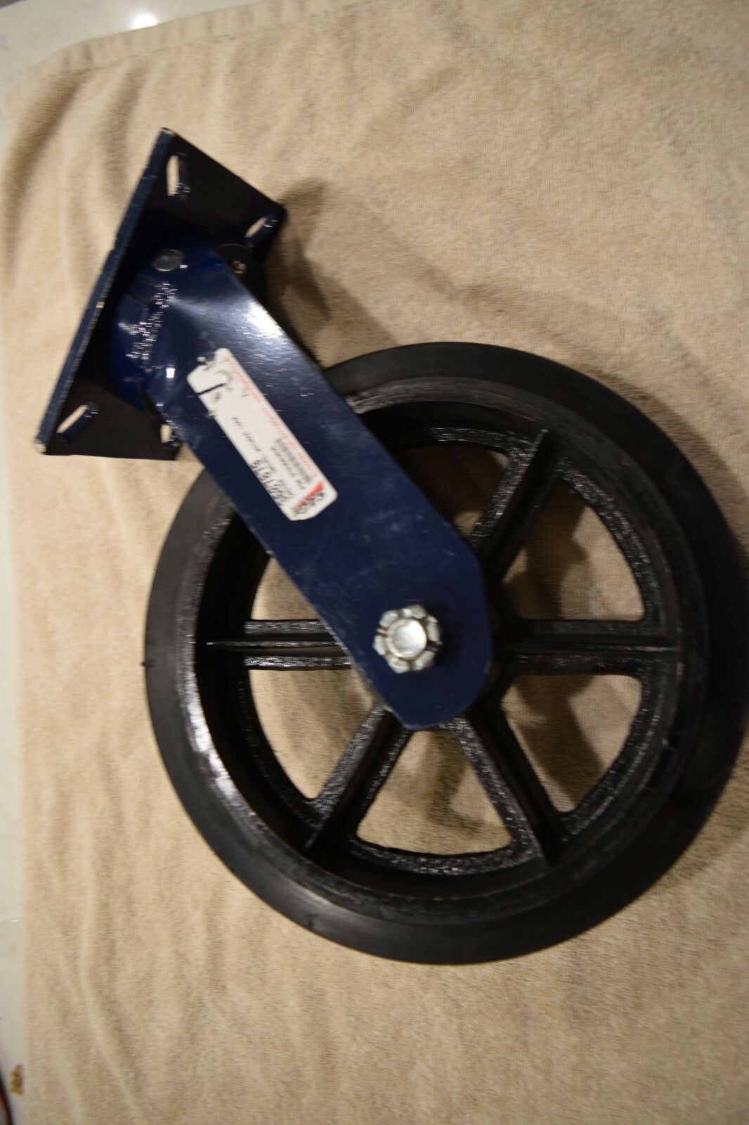 12" x 3" Swivel Caster Iron Hub High Capacity 3/8" Steel Plate Airplane Ramp NEW