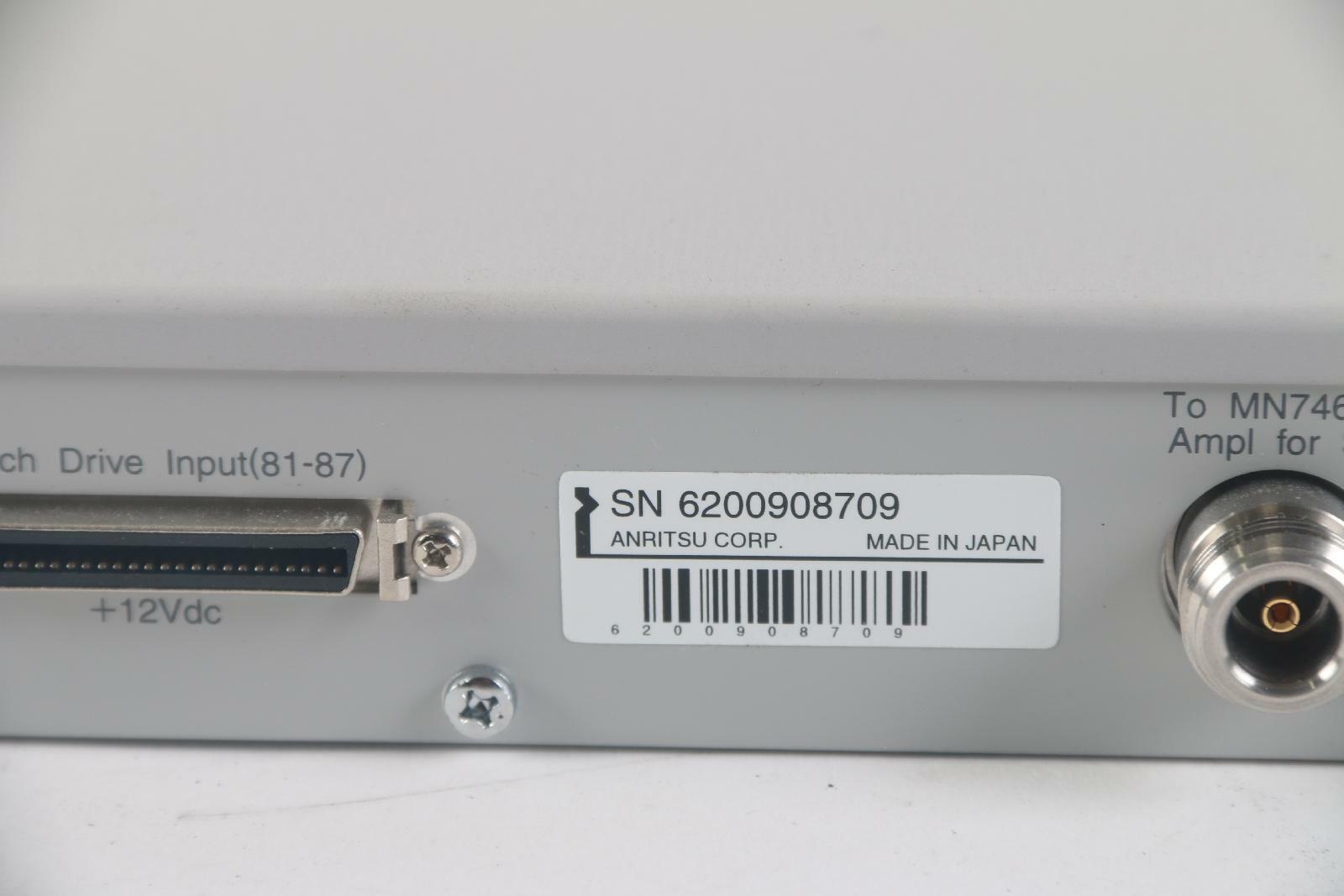 Anritsu MN7465A RF Switch Unit