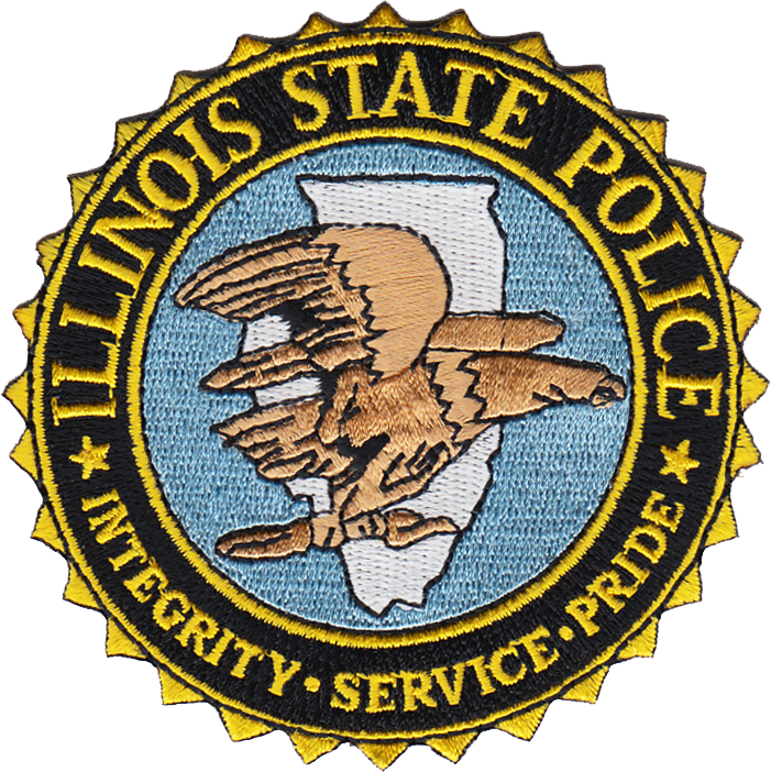 ILLINOIS STATE POLICE SEAL PATCH: 3.5"