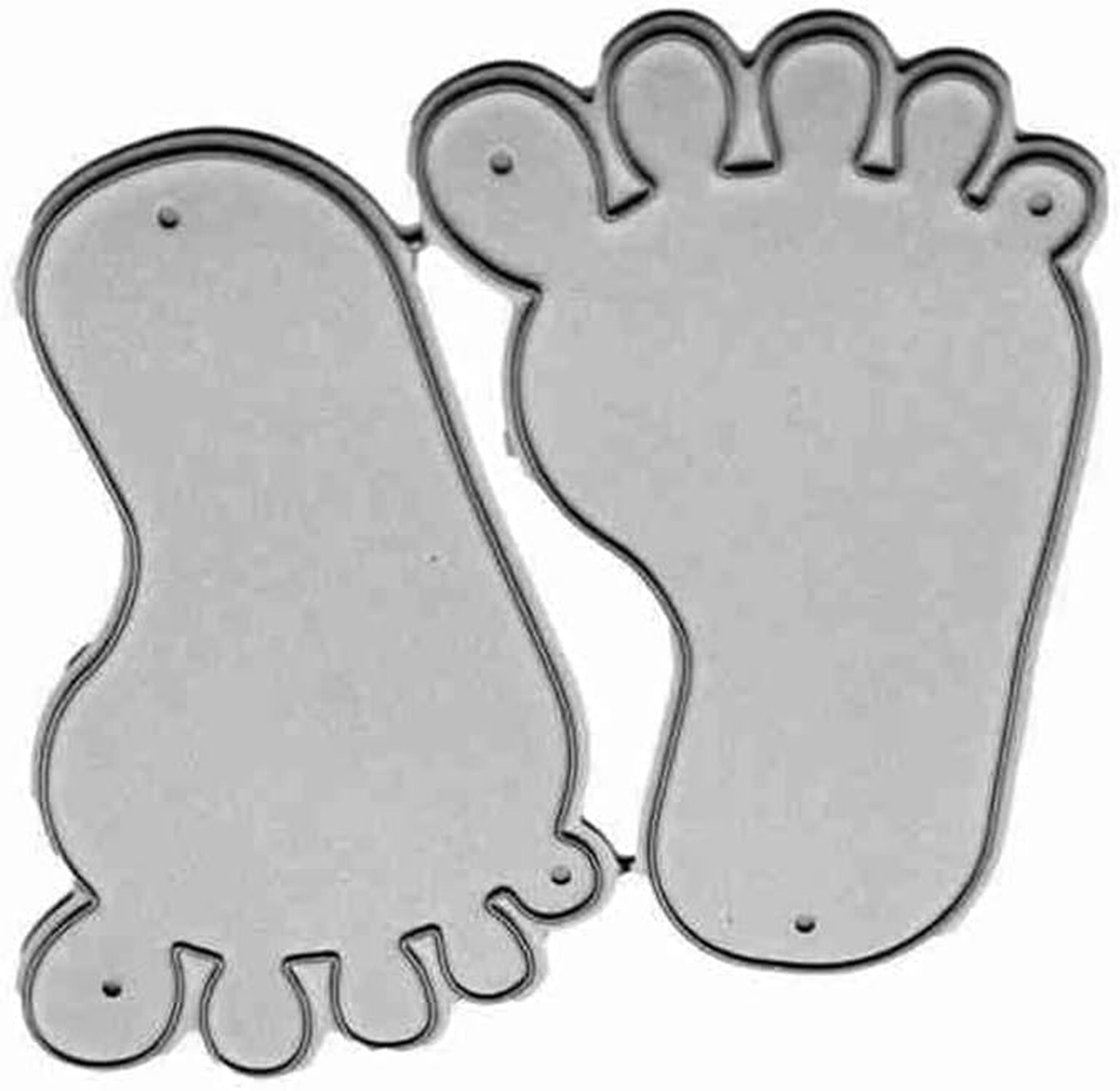 Baby Feet Die Cuts for Card Making,Scrapbooking Die-Cuts, Baby Feet Metal Cut...