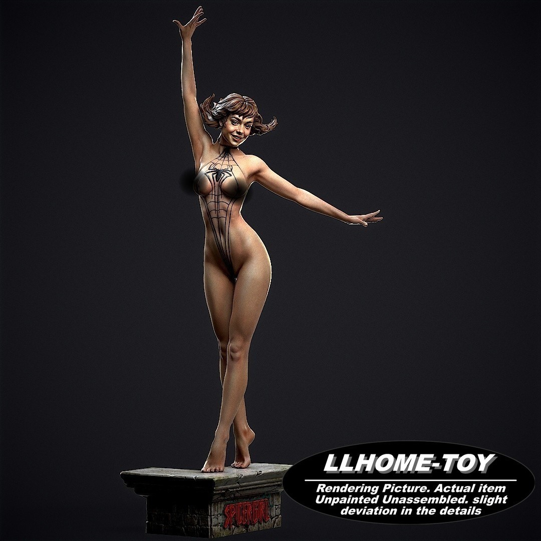 8CM tall Spider Girl dancing Reisn 3D Print Model Unpainted GK statue Figure