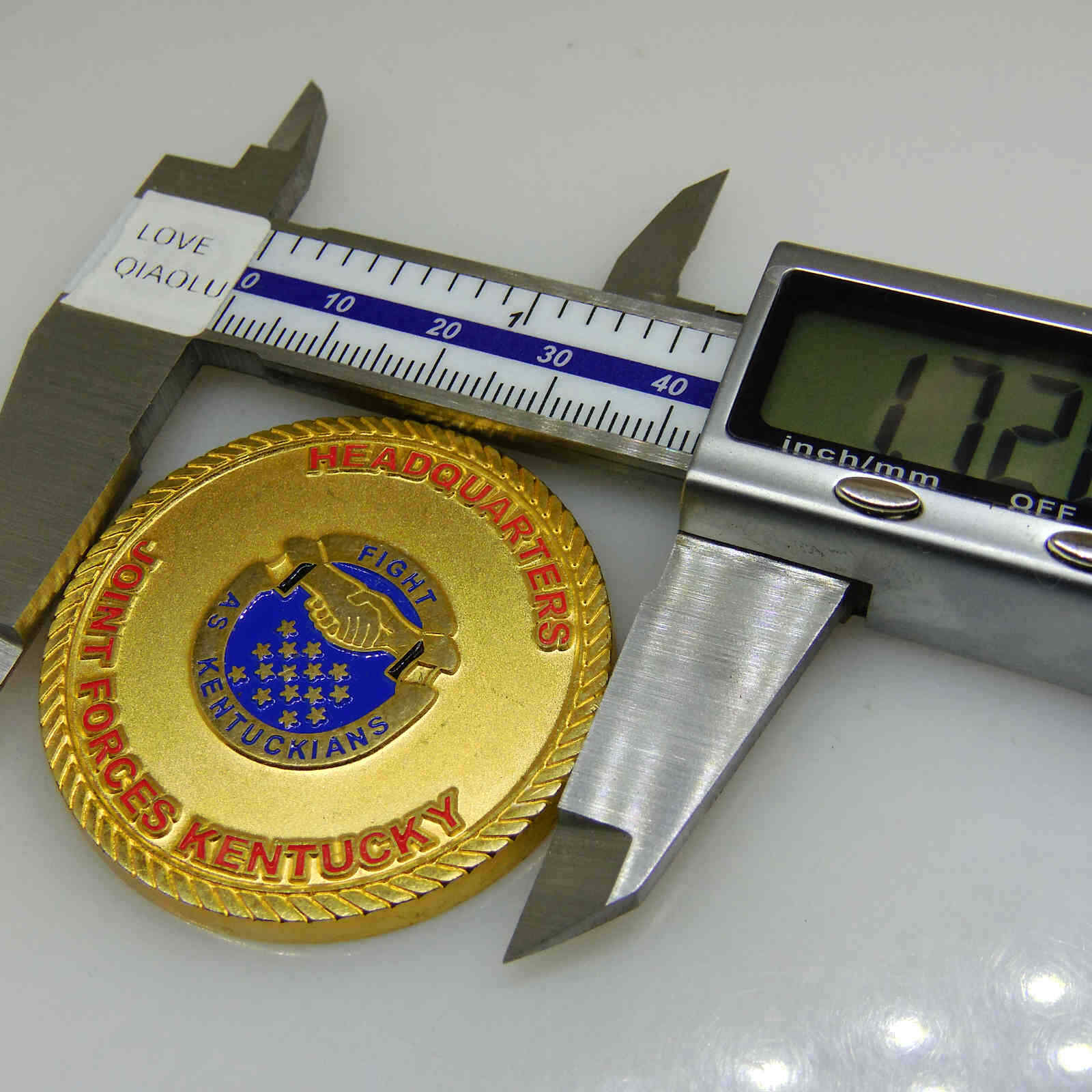 JOINT FORCES KENTUCKY HEADQUARTERS STATE COMMAND SERGEANT MAJOR CHALLENGE COIN
