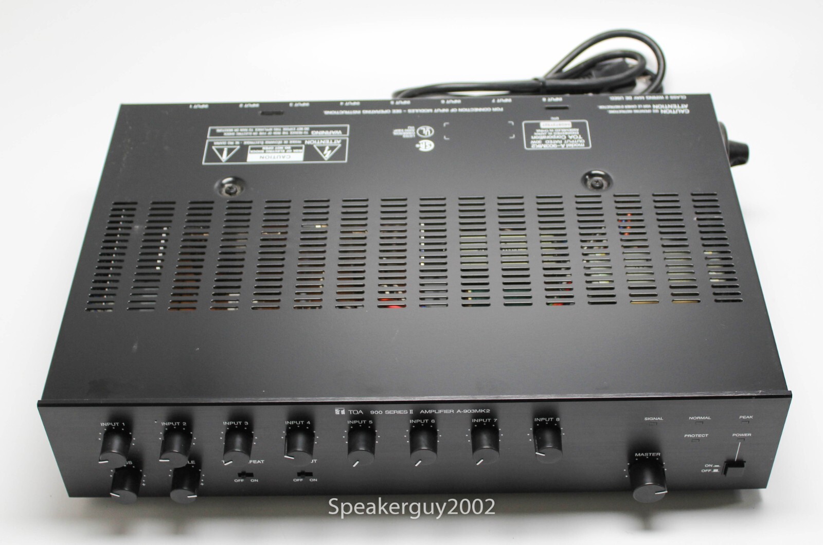 TOA  A-903MK2 / 8 Channel Mixer Amplifier / 4X U-01 Modules  / 04G8727527 -- CC