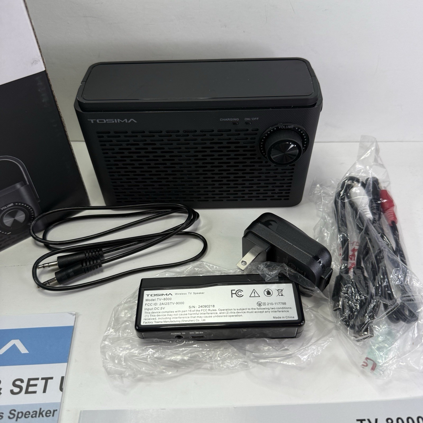 Tosima TV-8000 Wireless TV Speakers- Voice Highlighting TV Speake