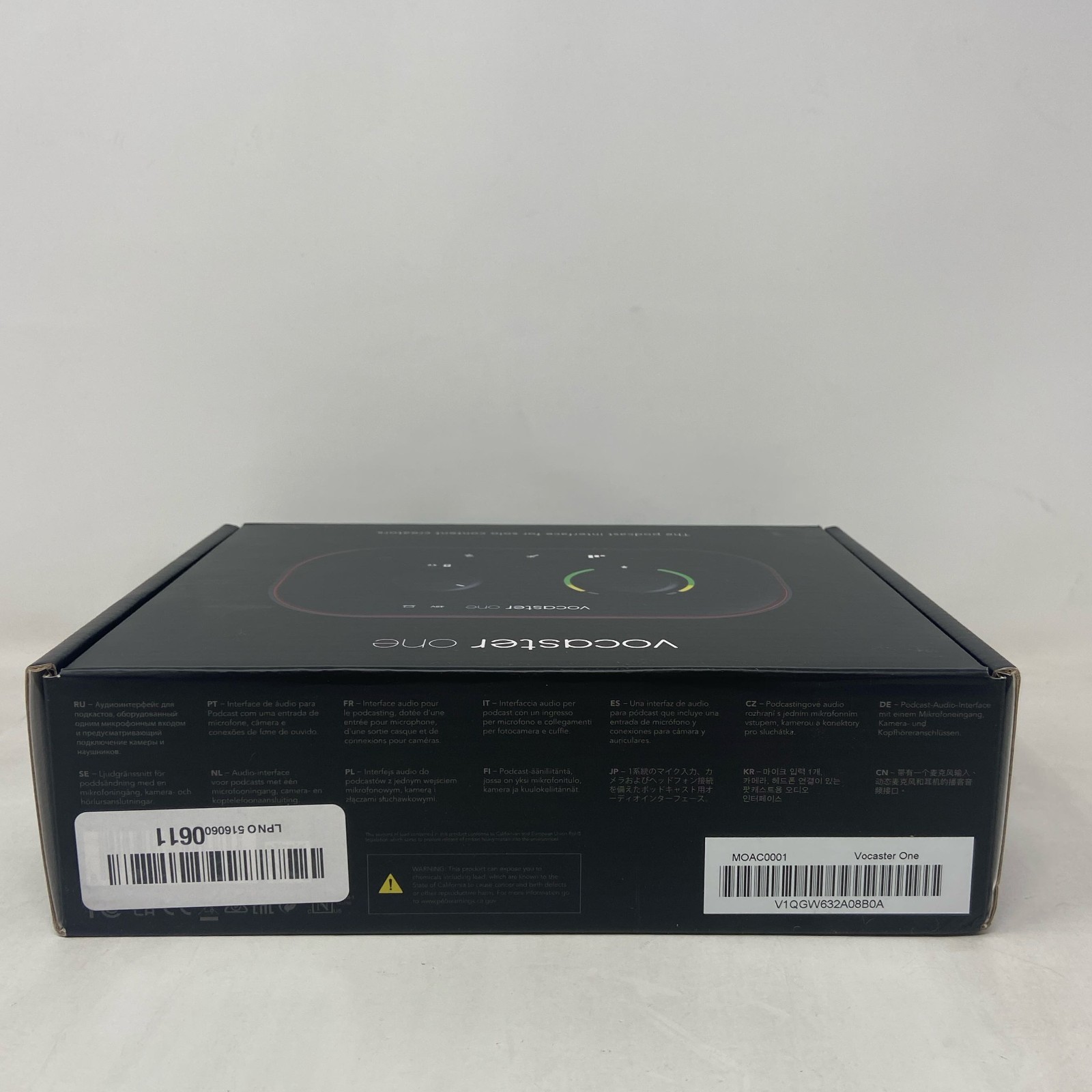 Focusrite Vocaster One USB-C Podcast Interface - Black