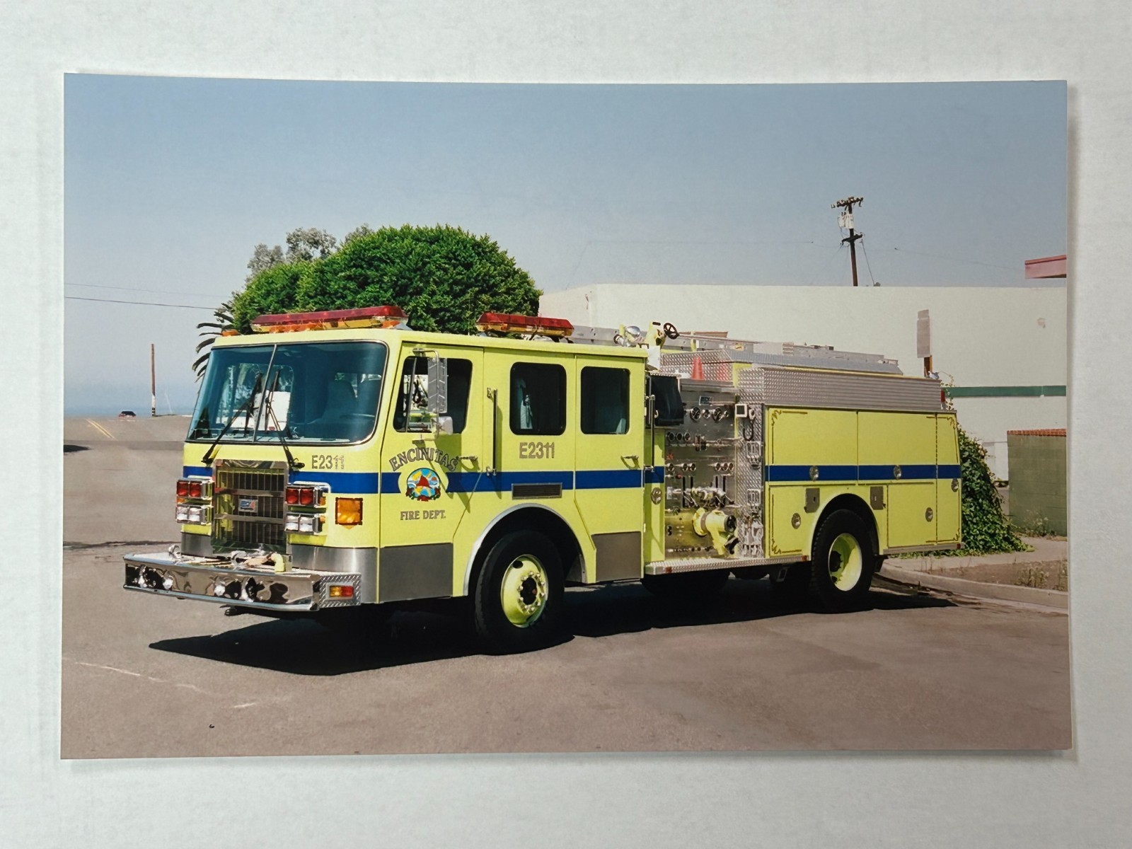 Encinitas CA E2311 1991 Ottawa Beck pumper Fire Apparatus Print A64