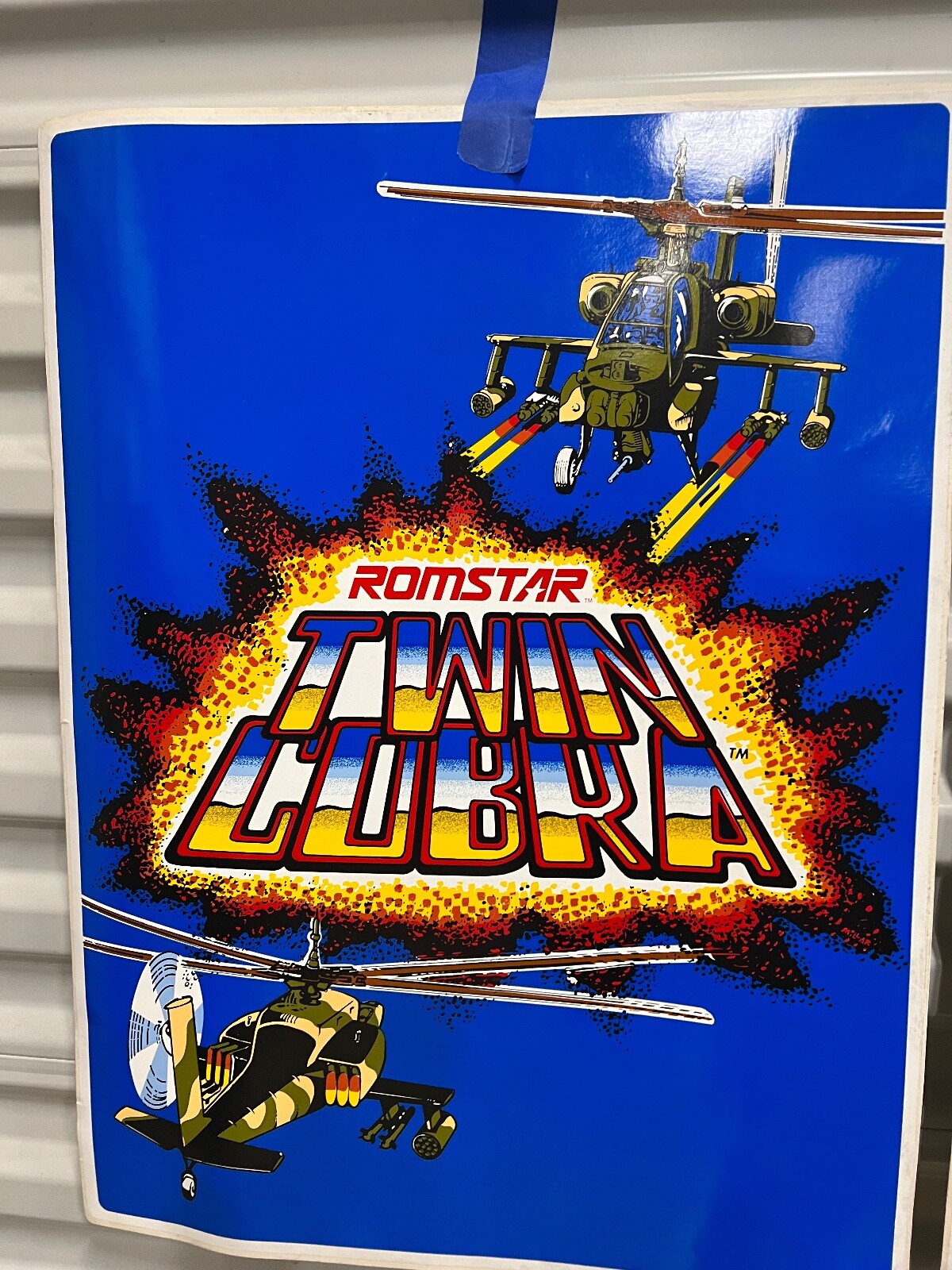 NOS Romstar TWIN COBRA side art set